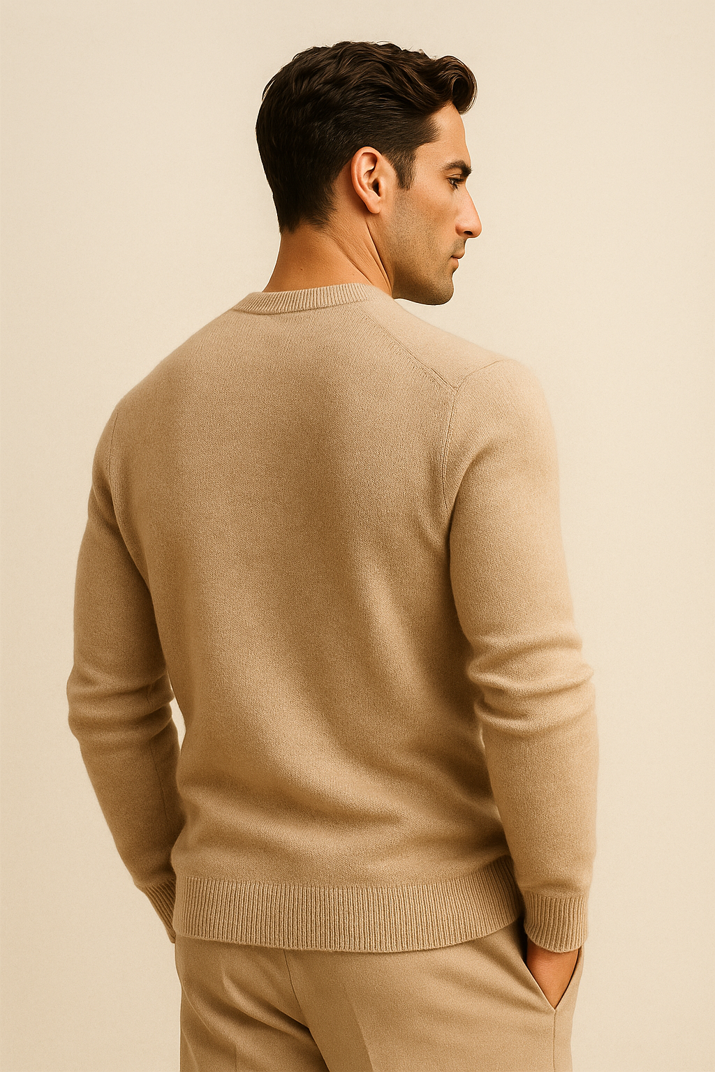 Santiano Cashmere Knit Beige - Emiral Couture