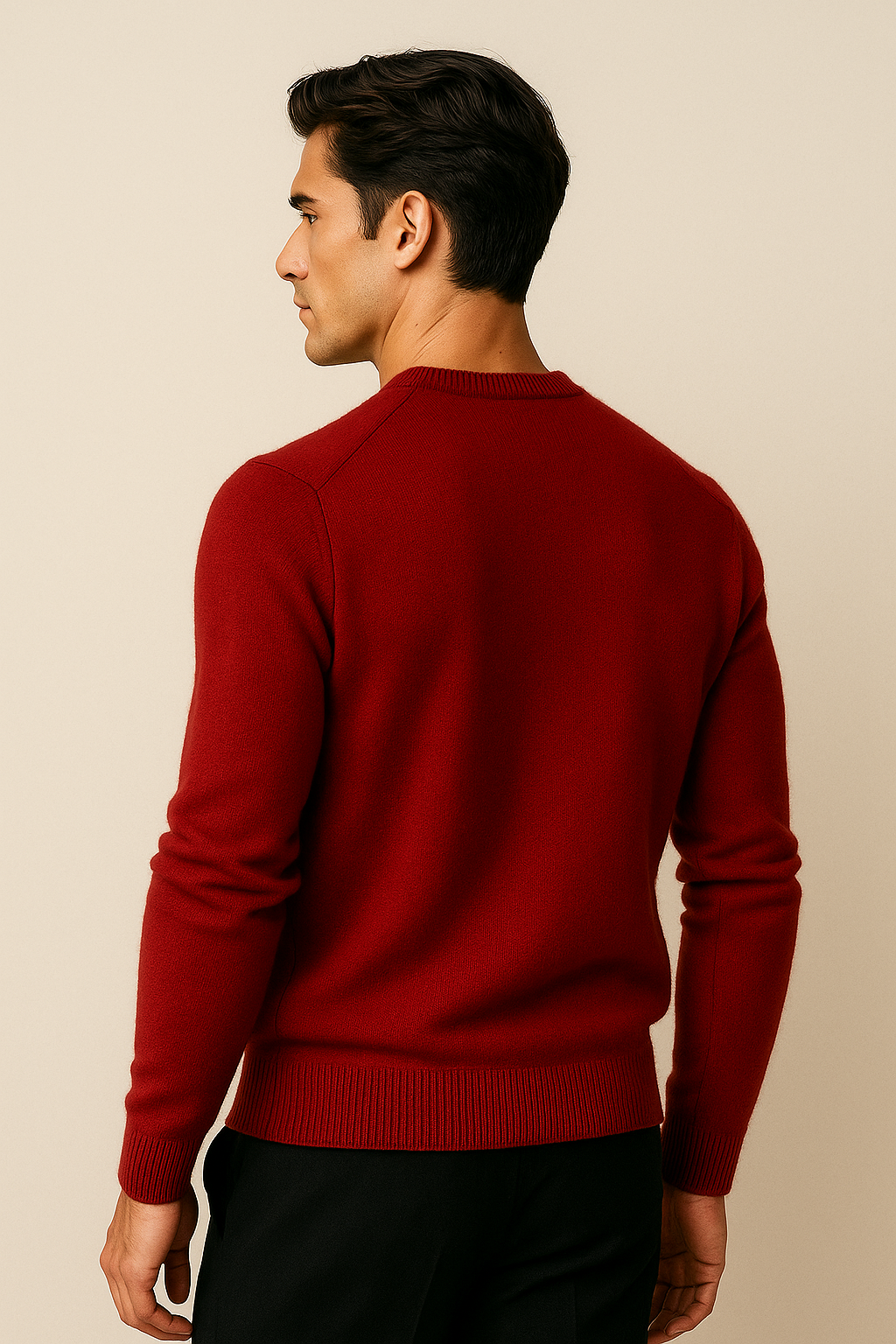 Santiano Cashmere Knit Burgundy - Emiral Couture