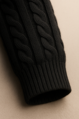 Bergamo Cable Knit Black