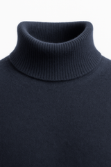 Carezza Cashmere Turtleneck Navy