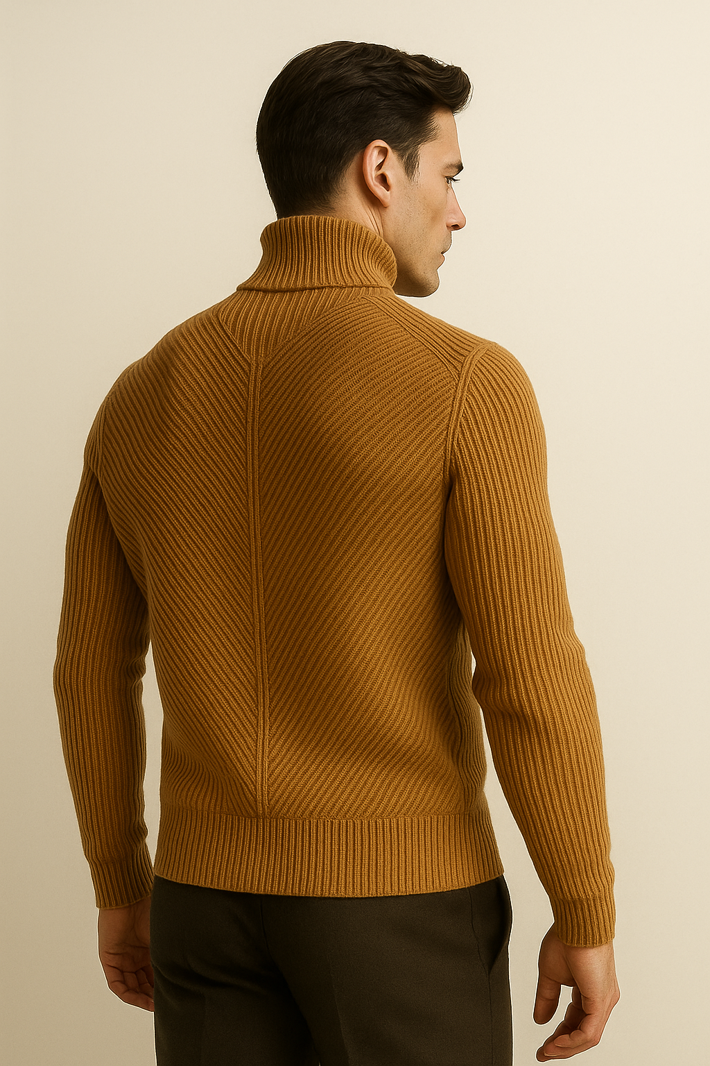 Montari Merino Wool Knit Camel - Emiral Couture