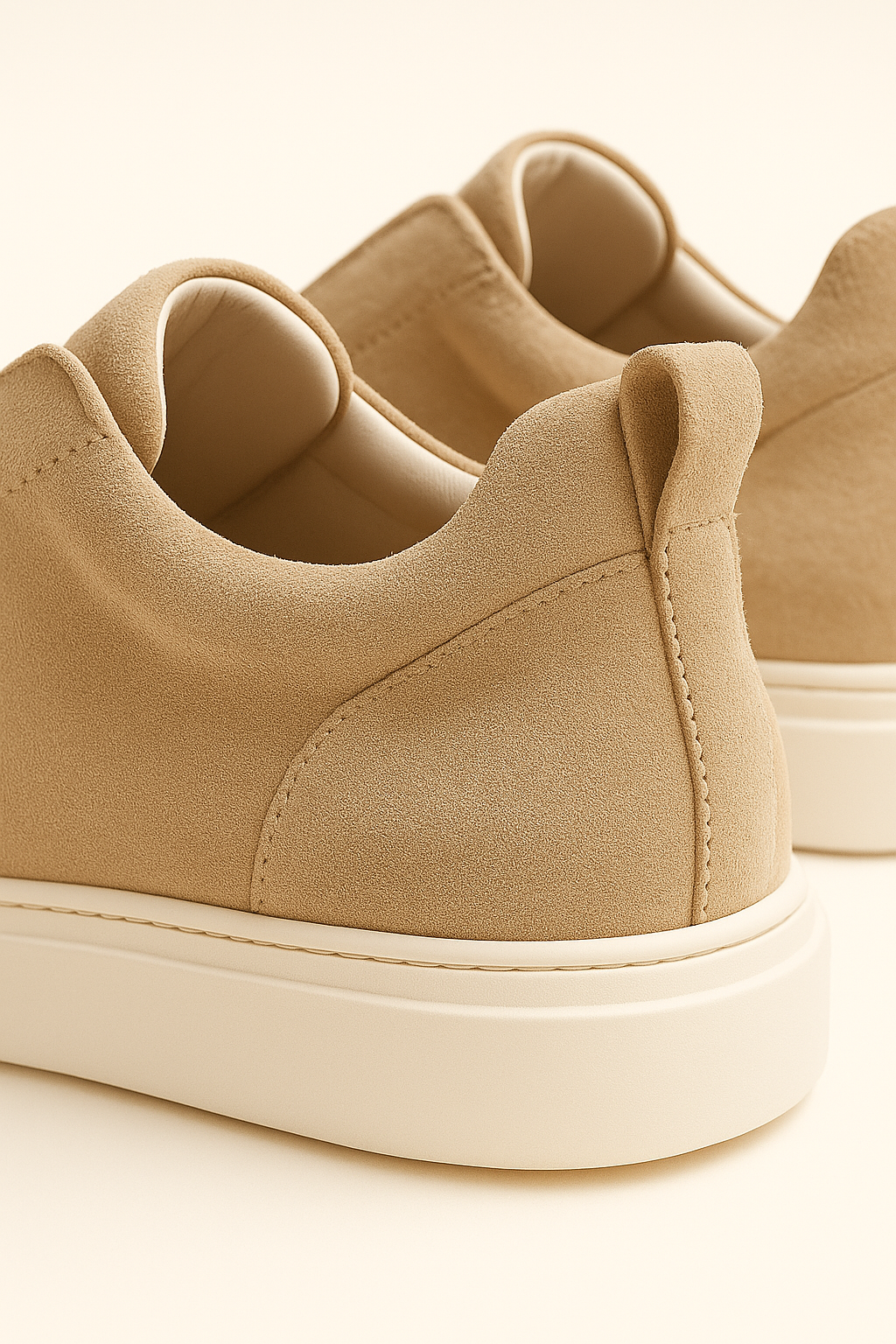 Emirali Suede Slip-On Beige - Emiral Couture
