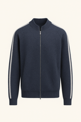 Calenzi Cashmere Zip Knit Navy