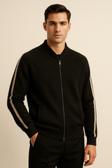 Havren Cashmere Zip Knit Black