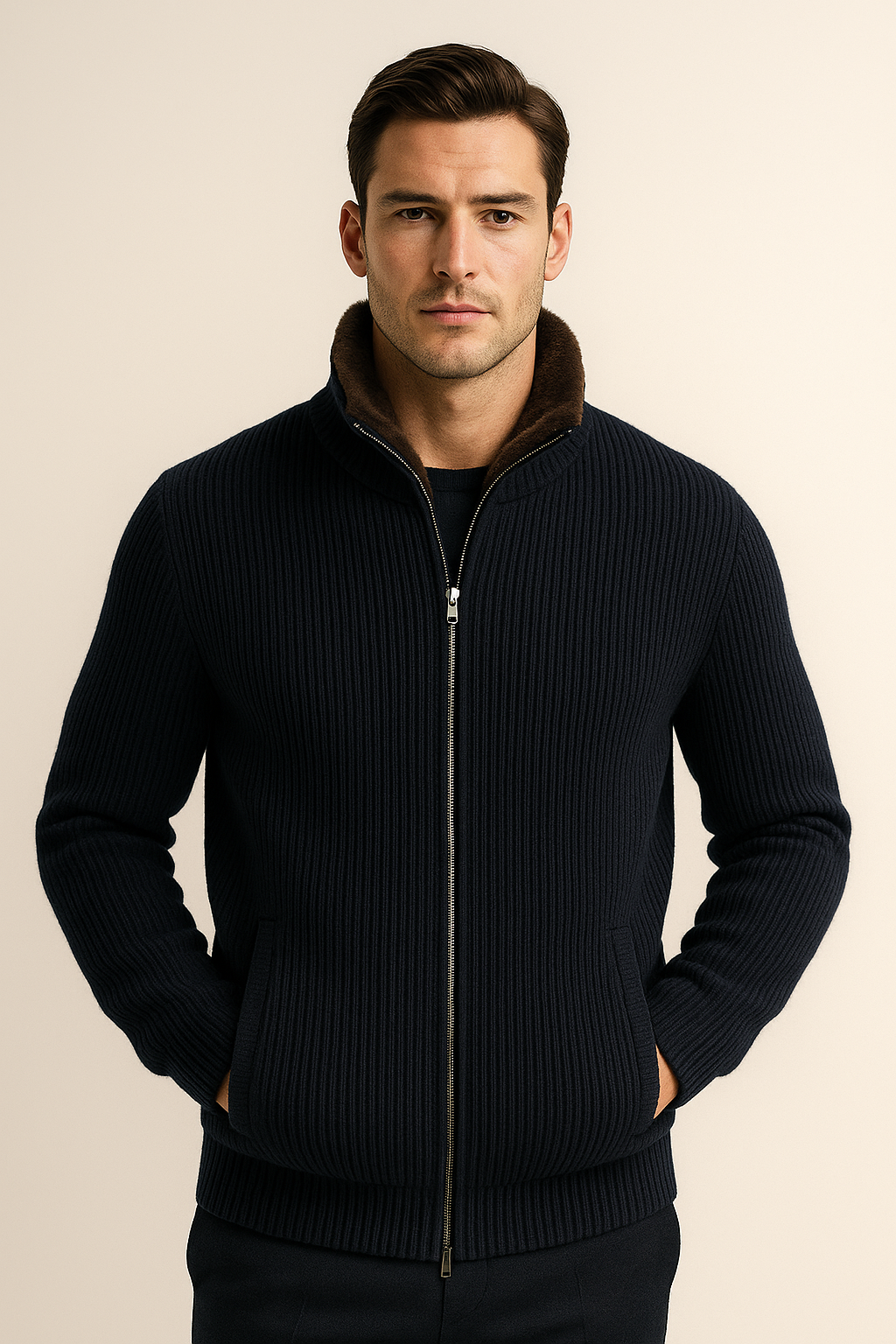 Valen Blouson Navy - Emiral Couture