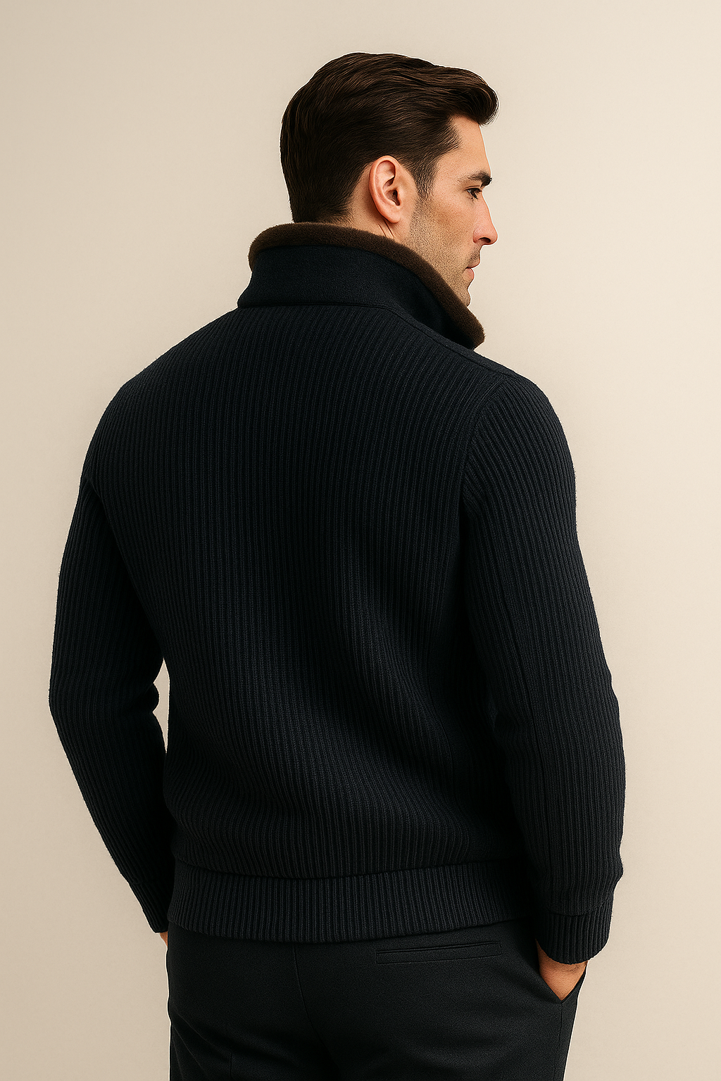 Valen Blouson Navy - Emiral Couture