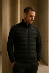 Sorrento Wool Padded Jacket Black