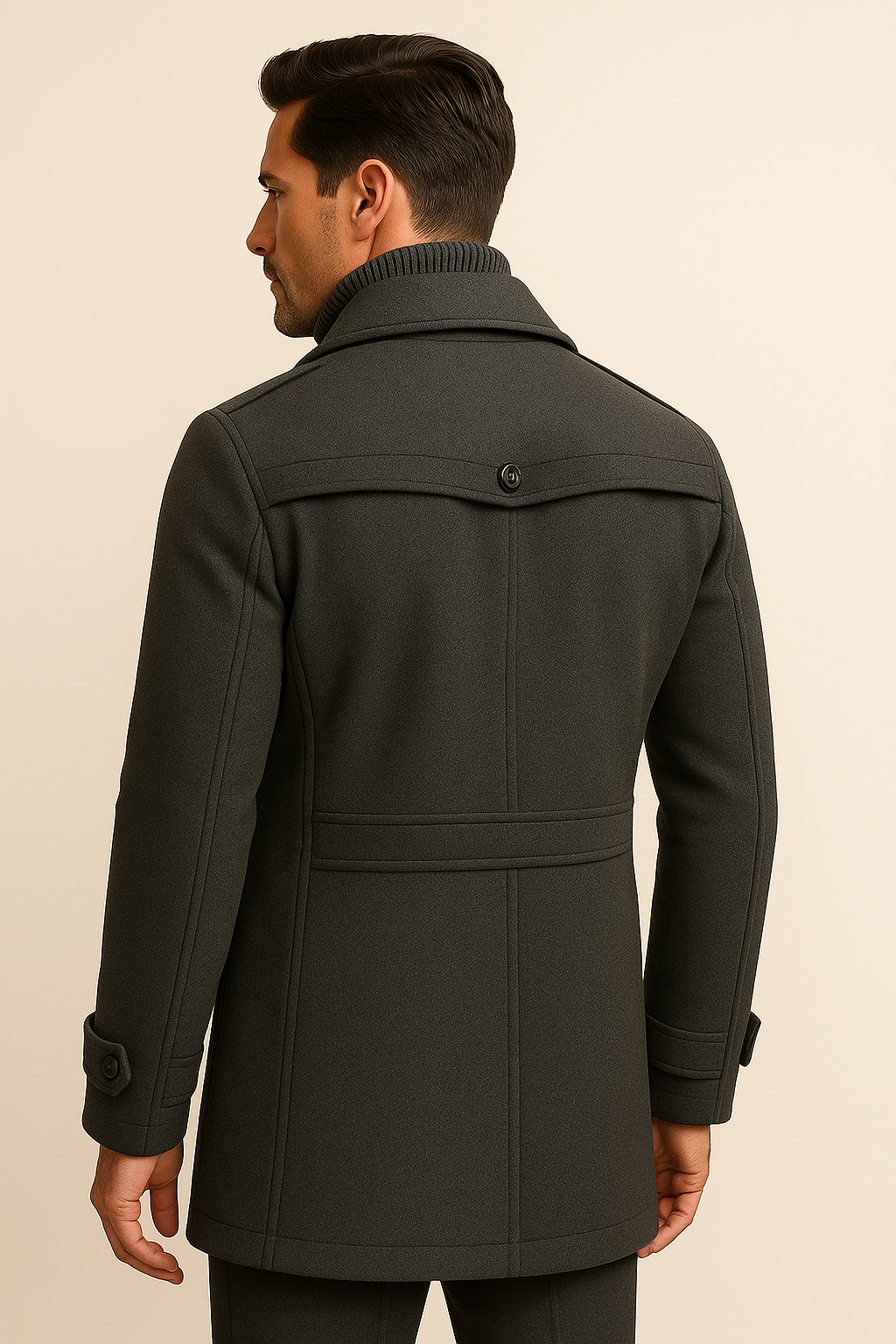 Melvin Field Coat Grey - Emiral Couture