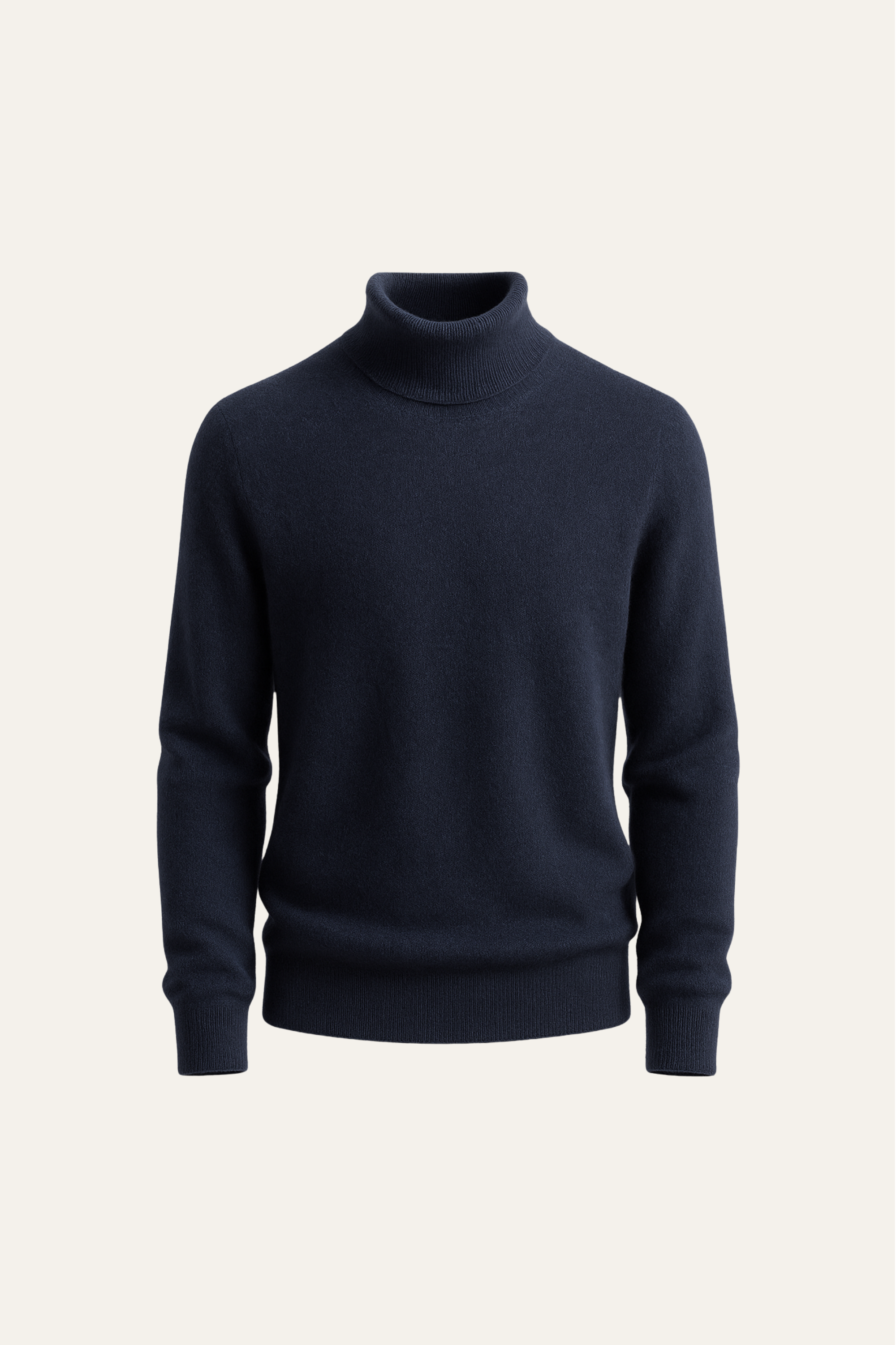 Carezza Cashmere Turtleneck Navy - Emiral Couture