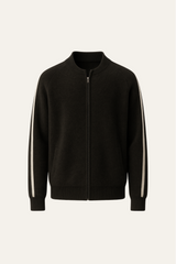 Havren Cashmere Zip Knit Black