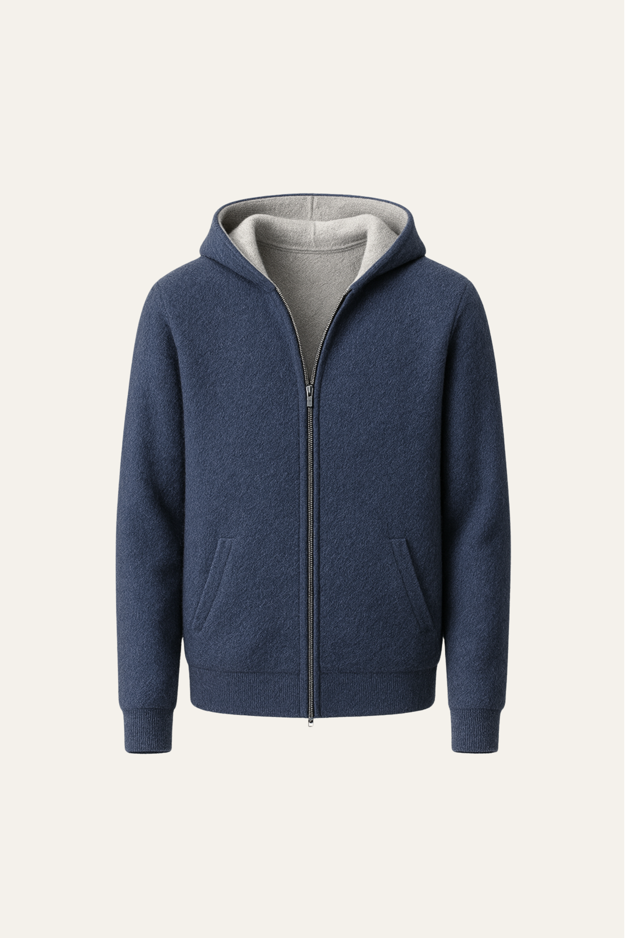 Calinto Hooded Zip Knit - Emiral Couture