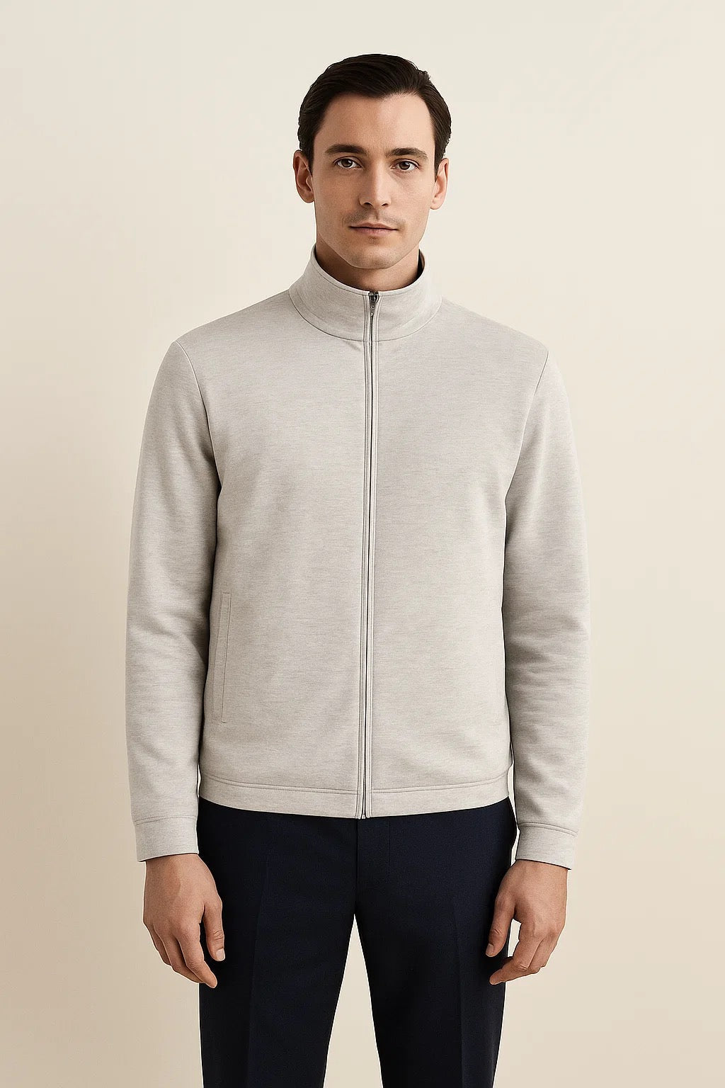 Reverso Bomber Jacket Navy - Emiral Couture