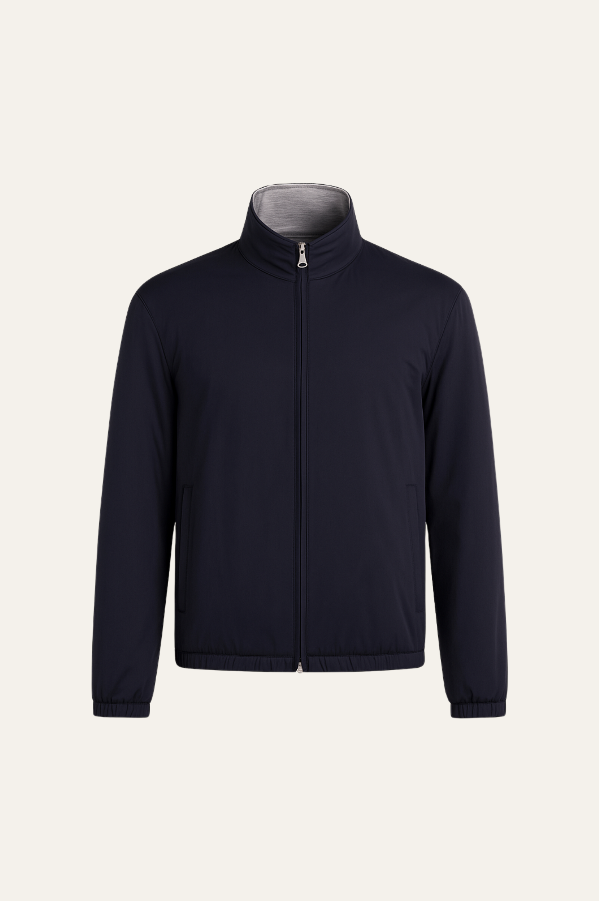 Reverso Bomber Jacket Navy - Emiral Couture