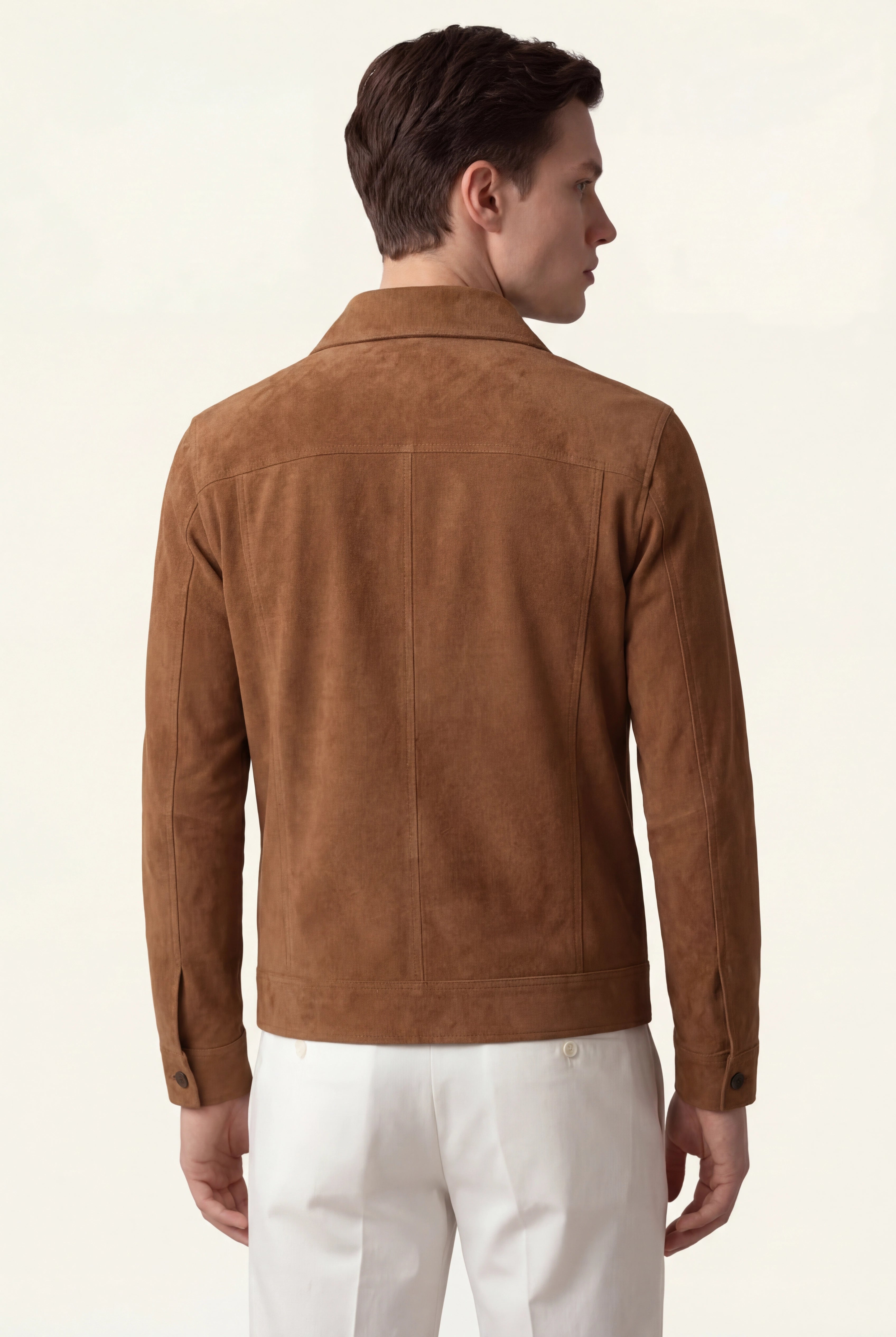 Brown Light Suede Jacket