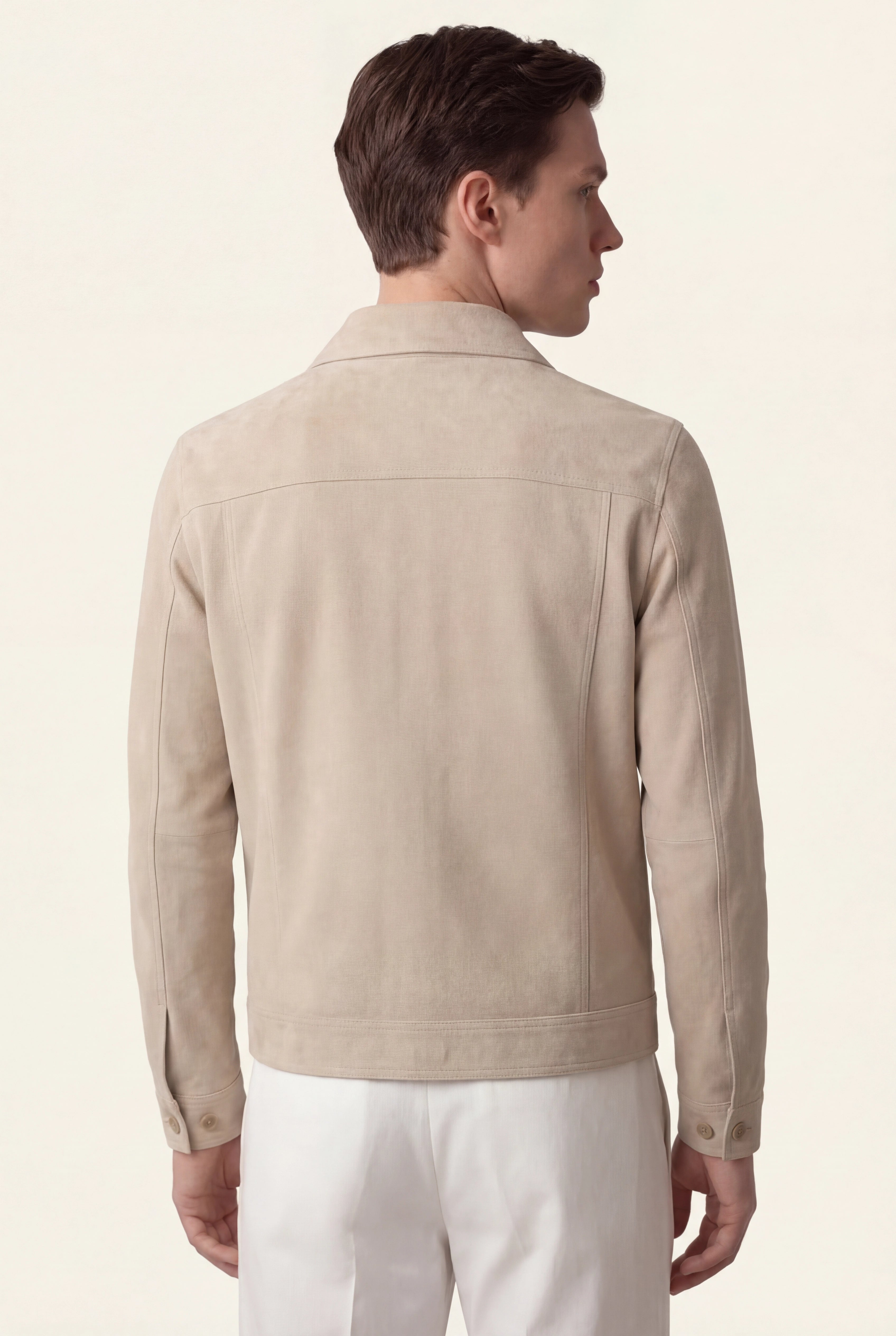 Beige Light Suede Jacket