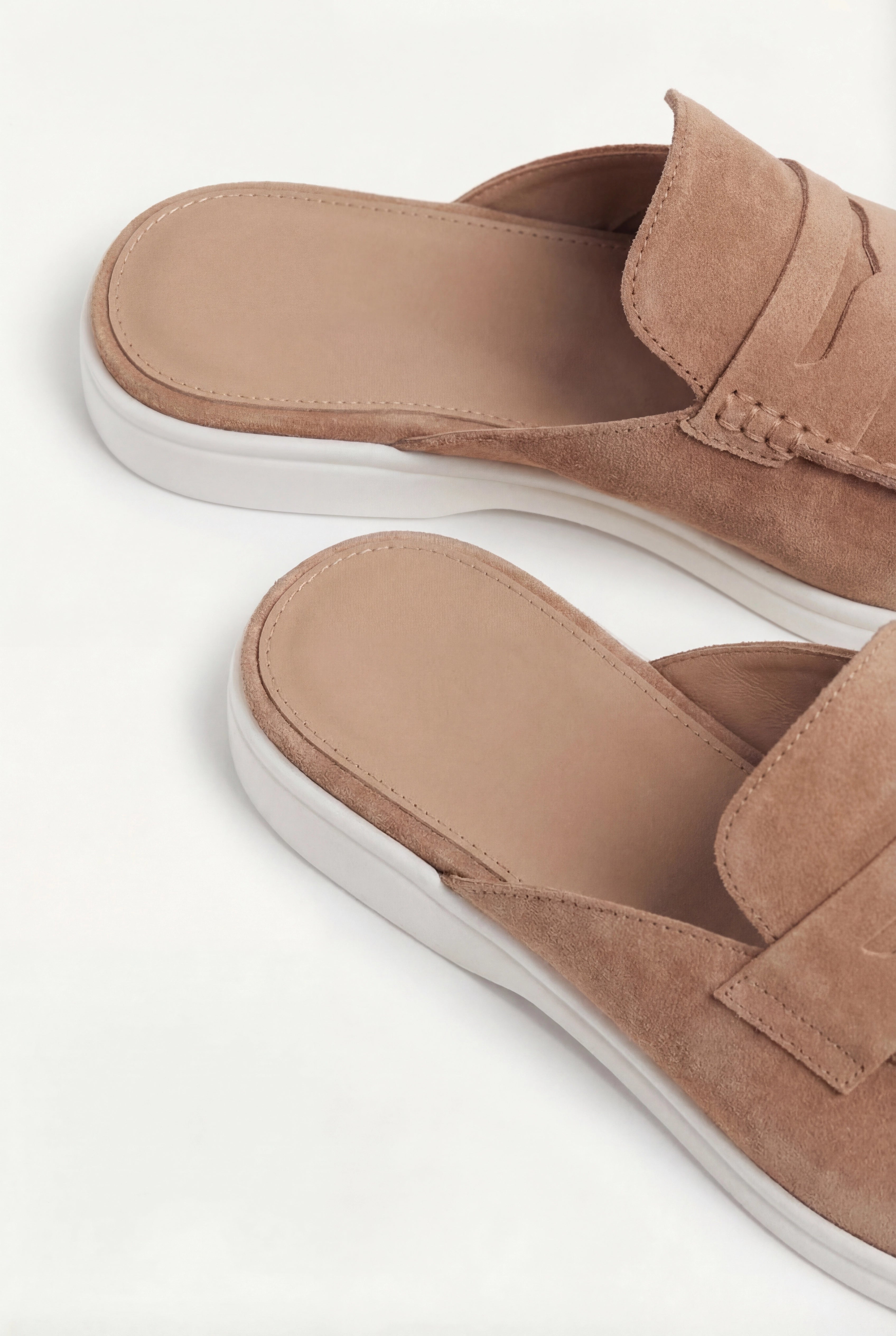Brown Suède Portside Mule