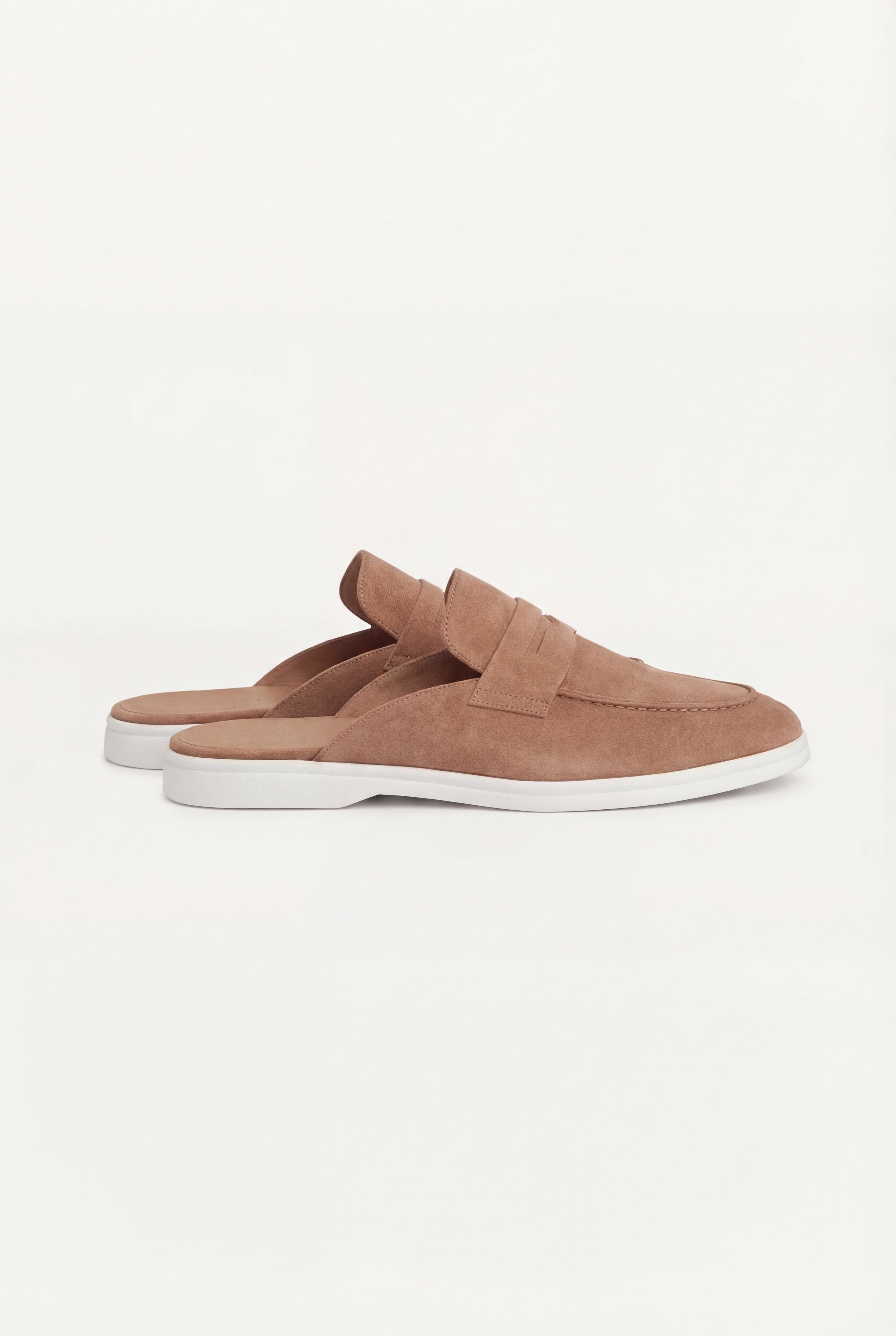 Brown Suède Portside Mule