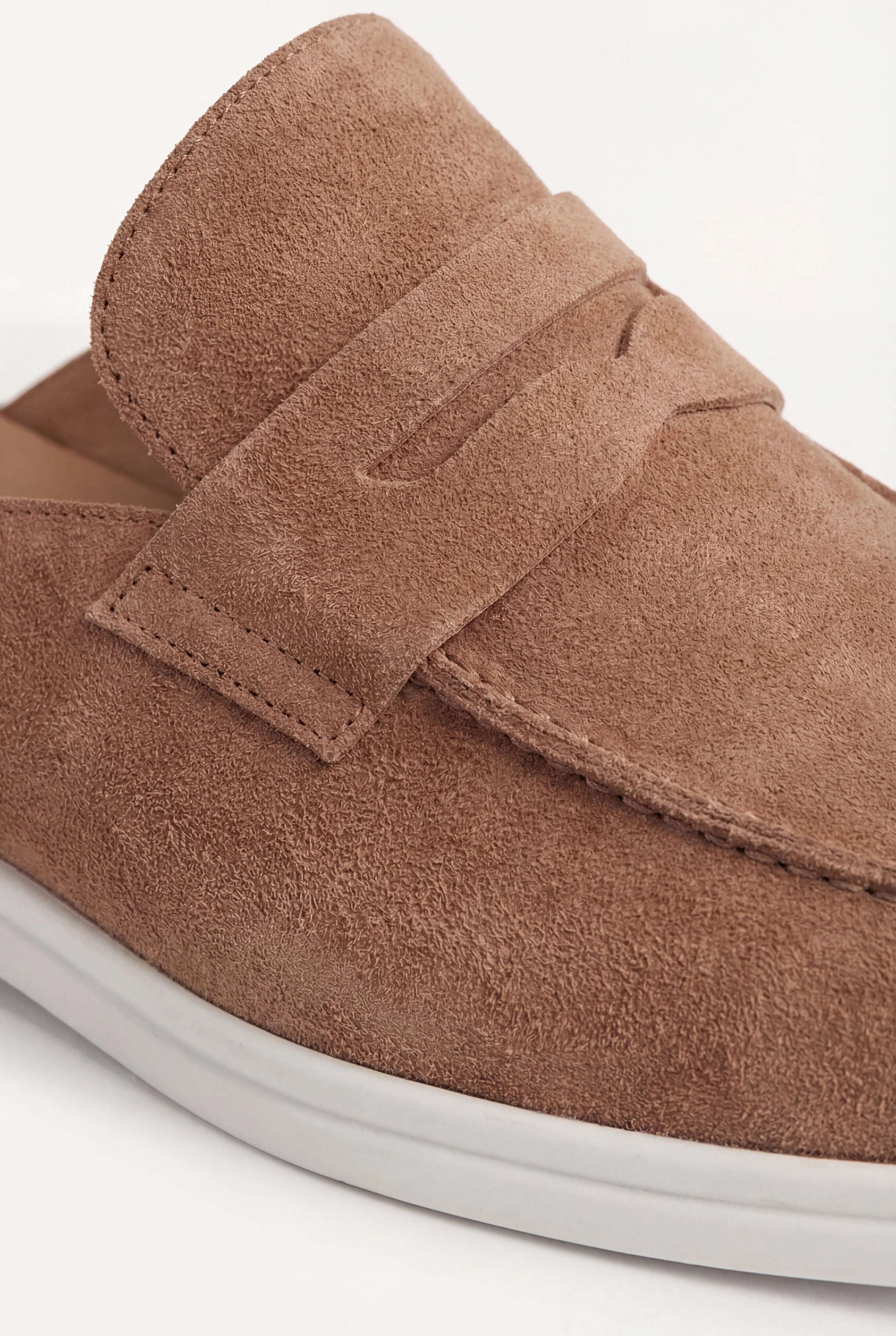 Brown Suède Portside Mule