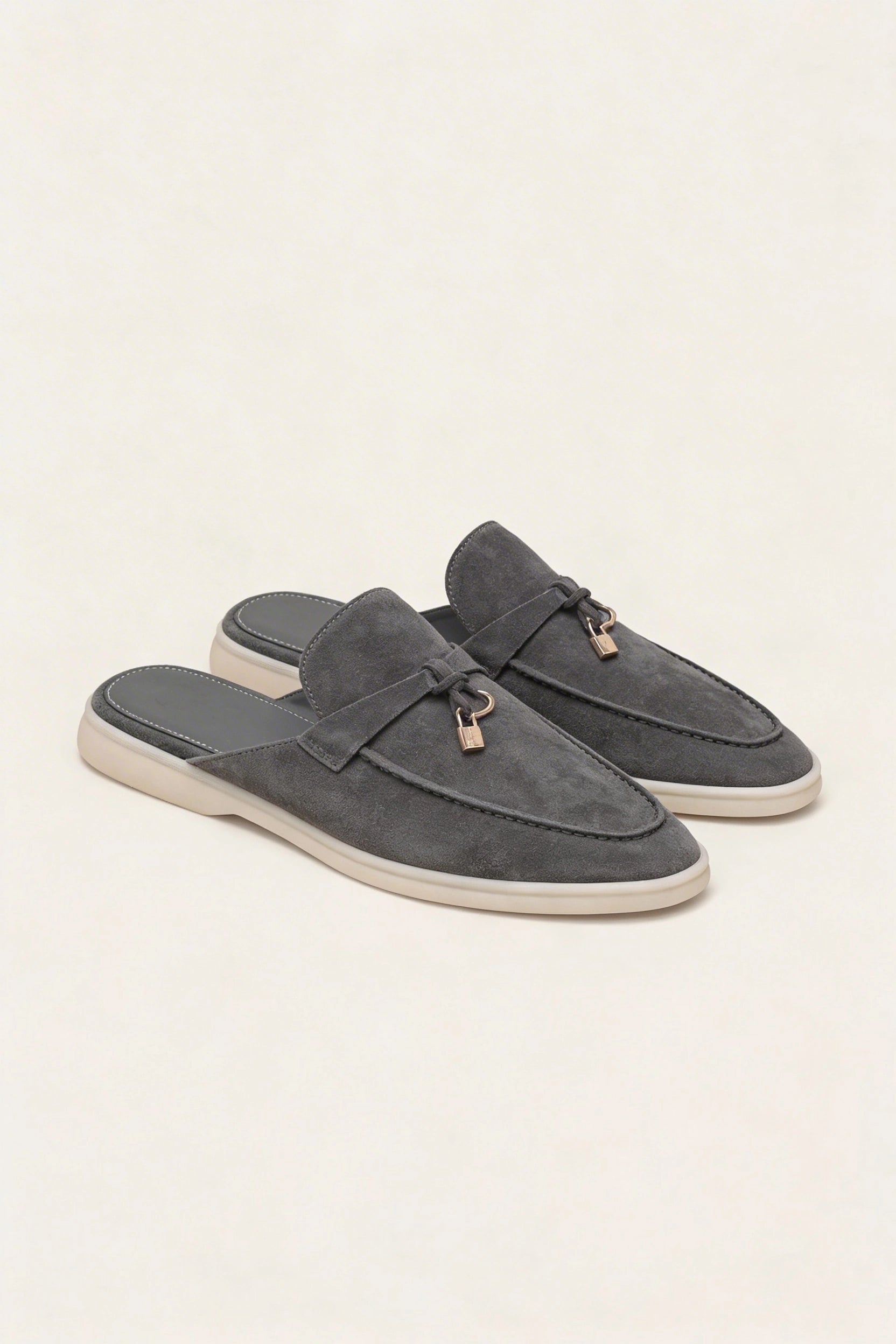 Suède Grey Explorer Mule
