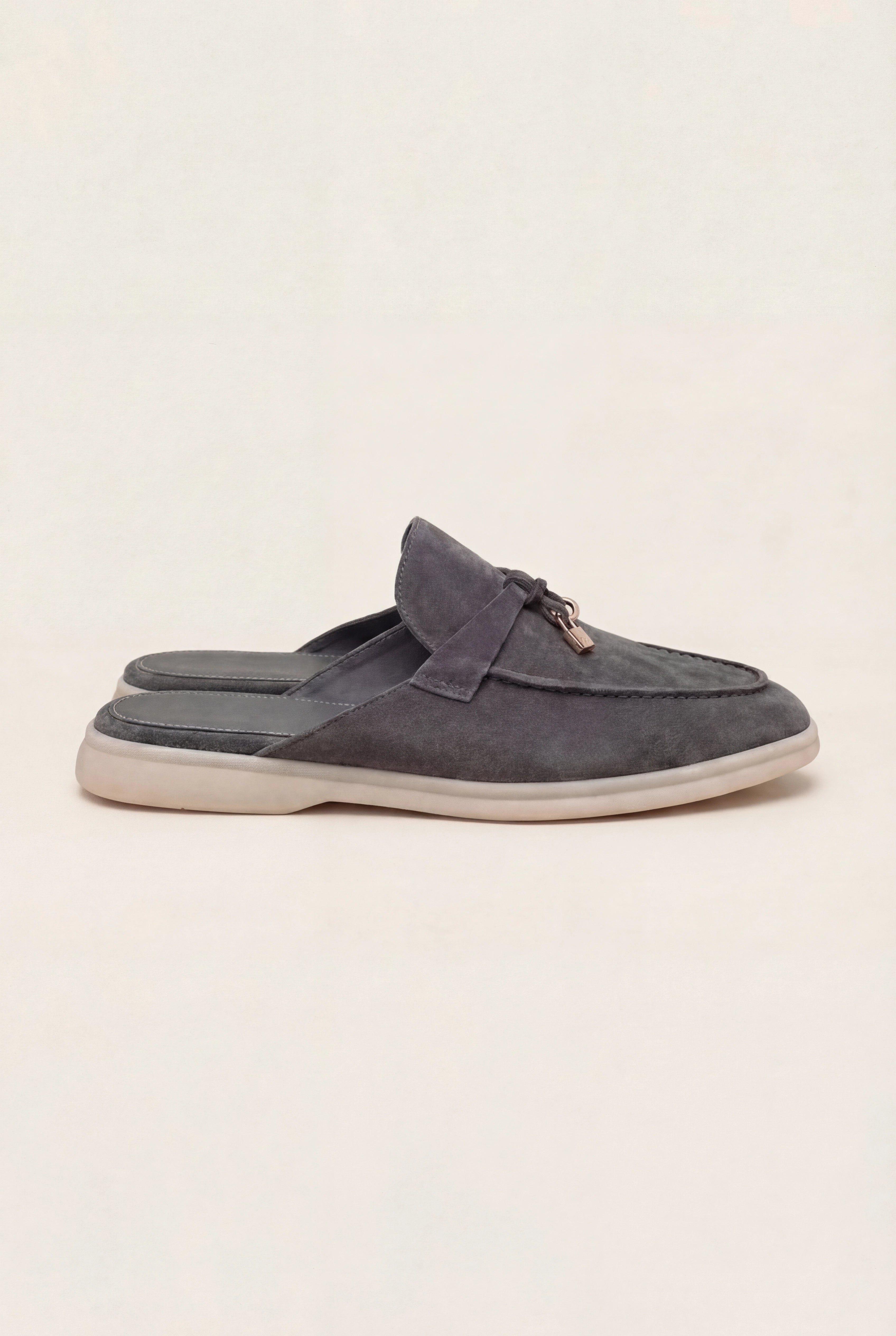 Suède Grey Explorer Mule