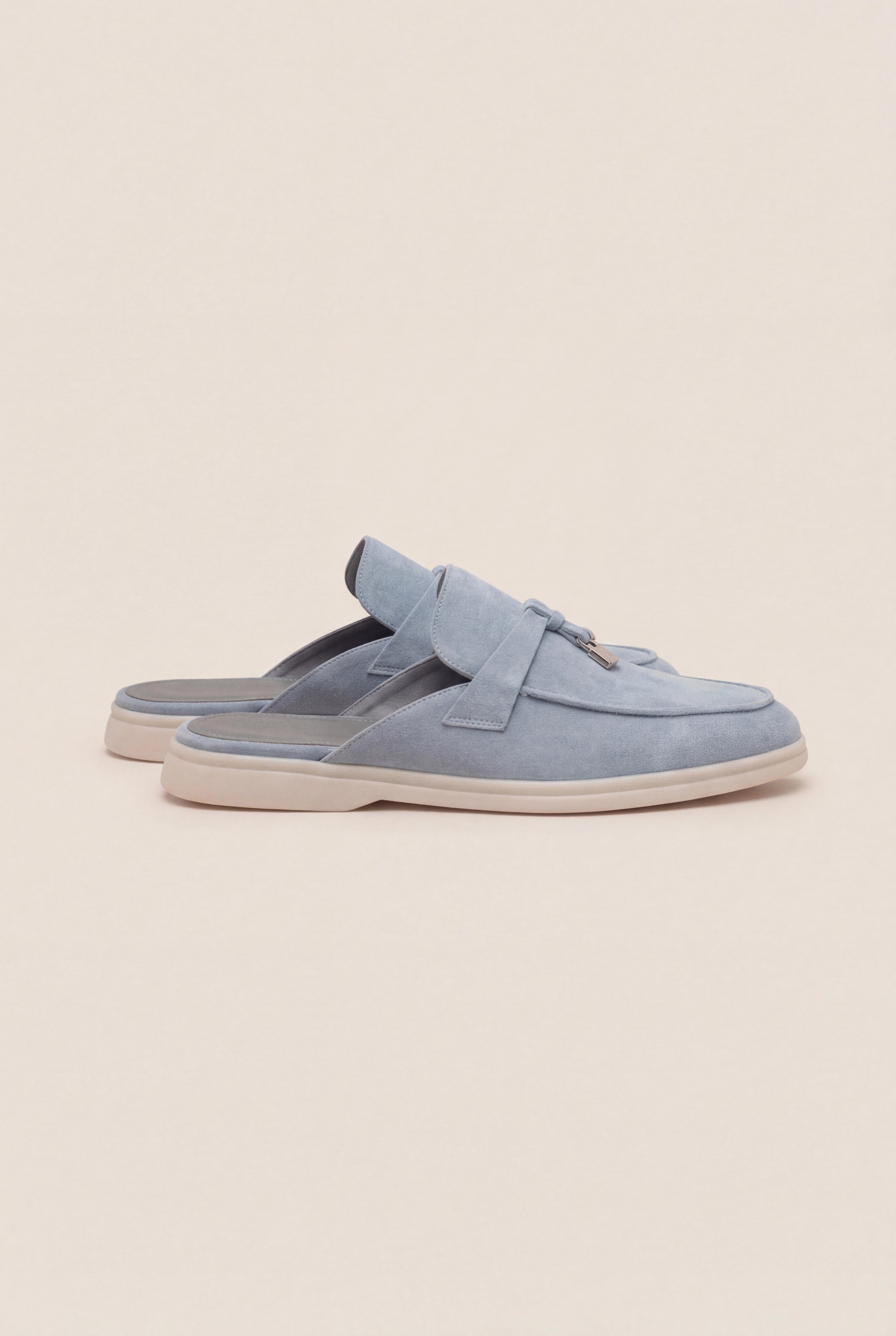 Suède Baby Blue Explorer Mule