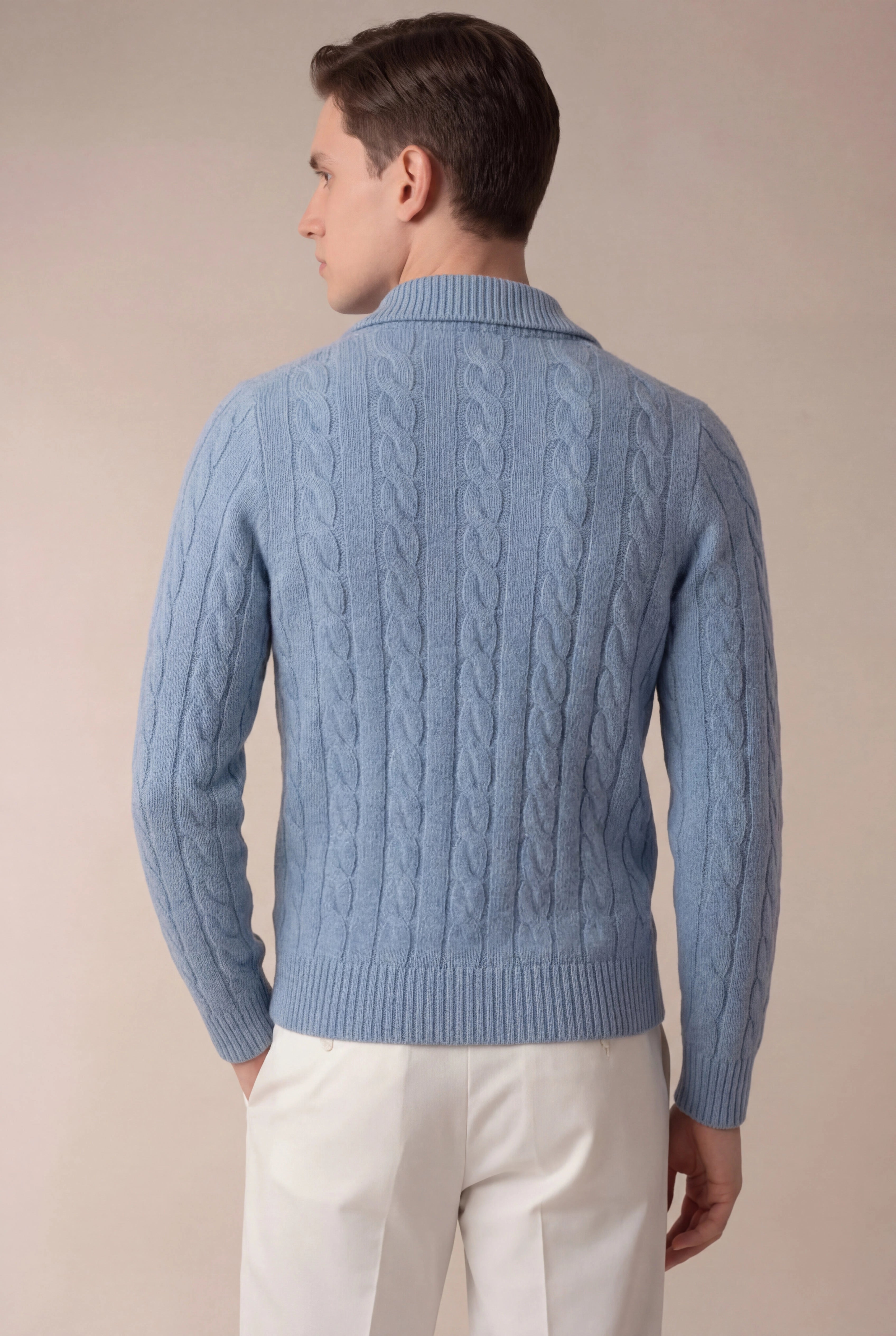 Sero Cable Knit Light Blue