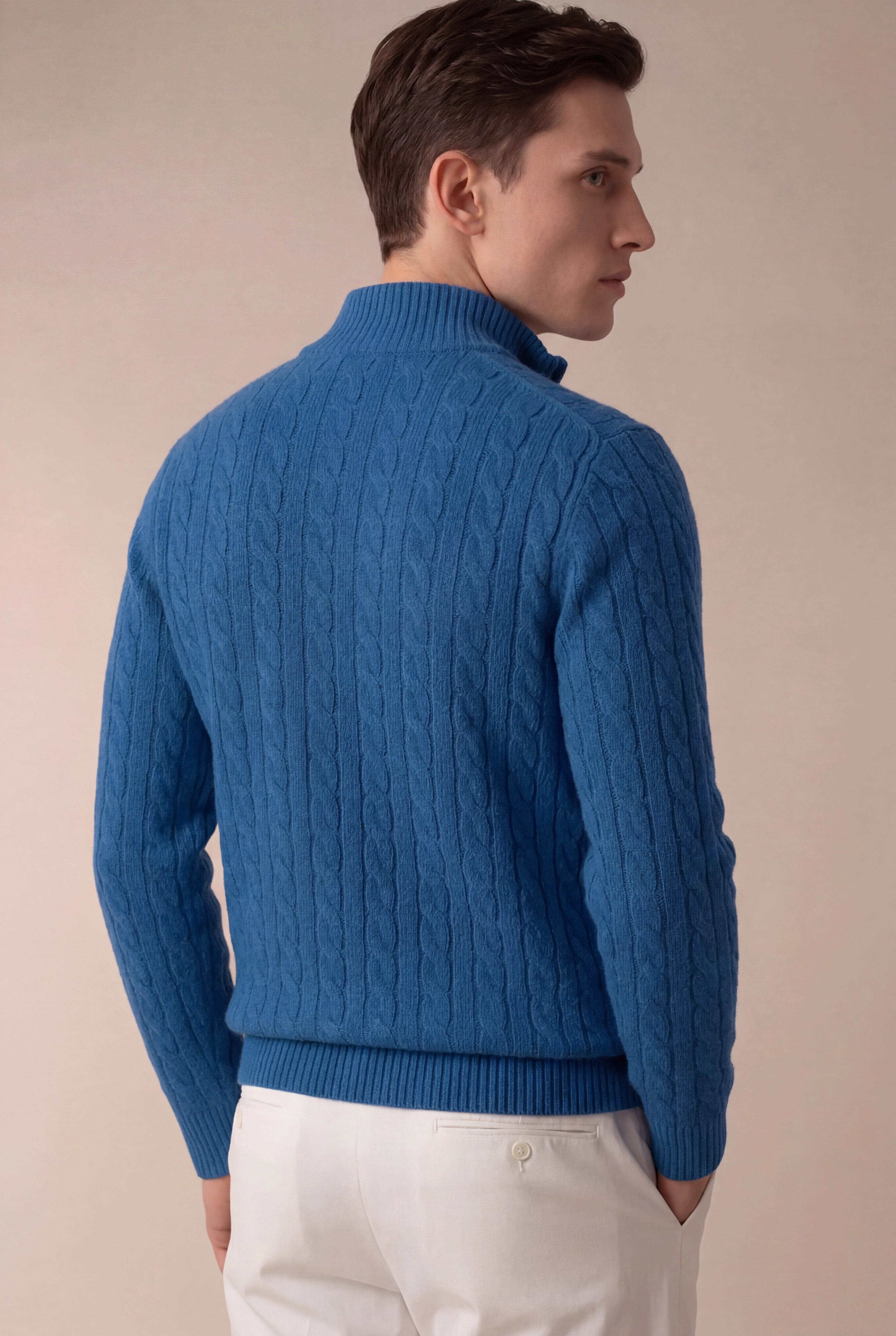 Sero Zip Knit Blue