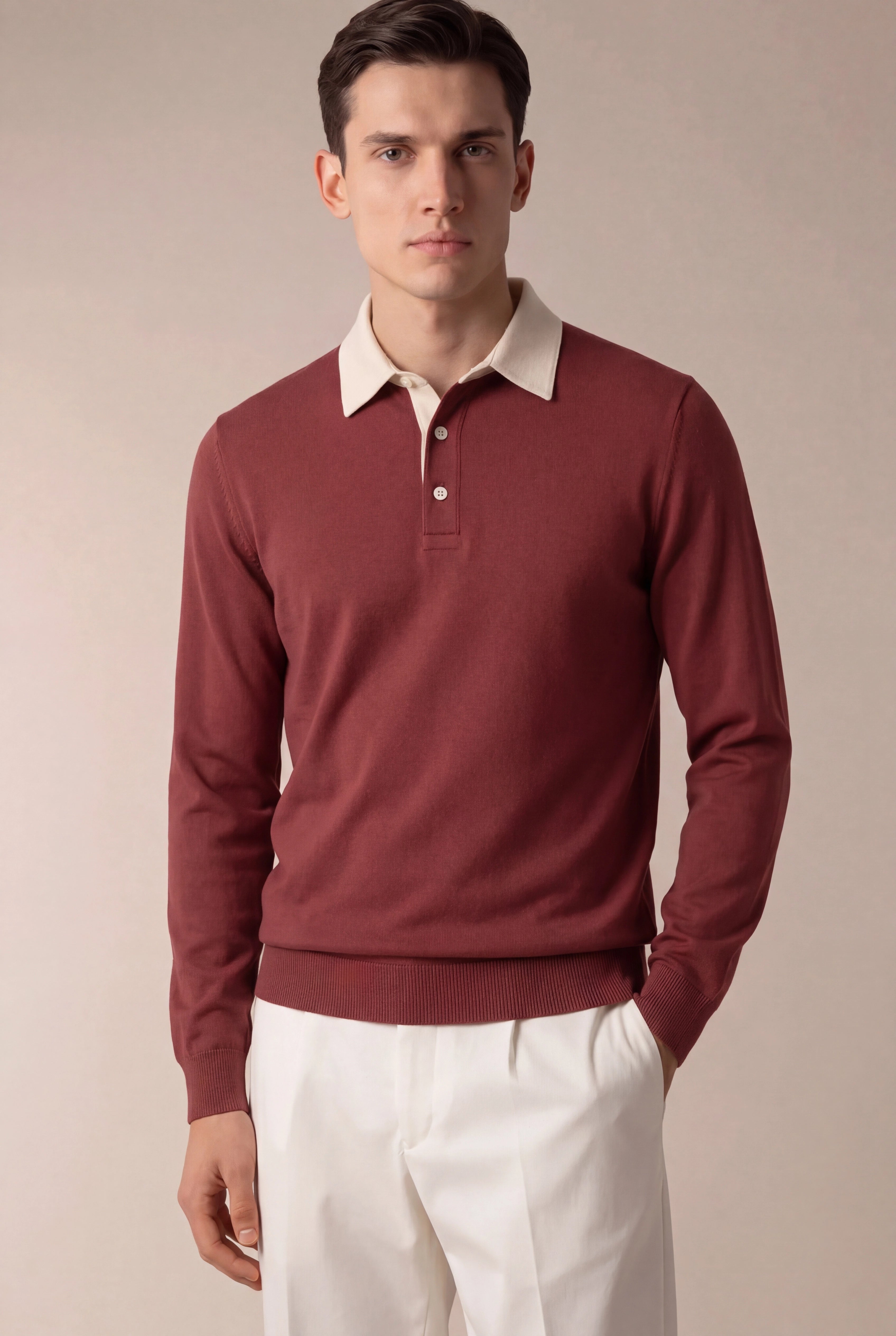 Polo Knit Red