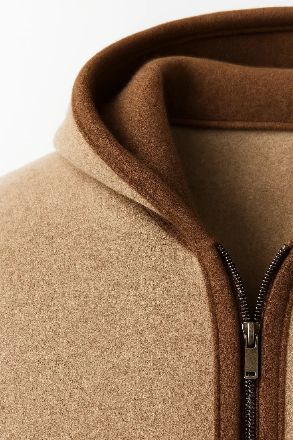 Sorano Hooded Cardigan Brown - Emiral Couture