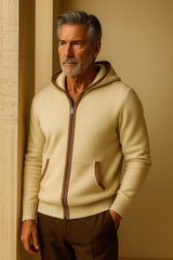 Leonardo Hooded Cardigan Cream