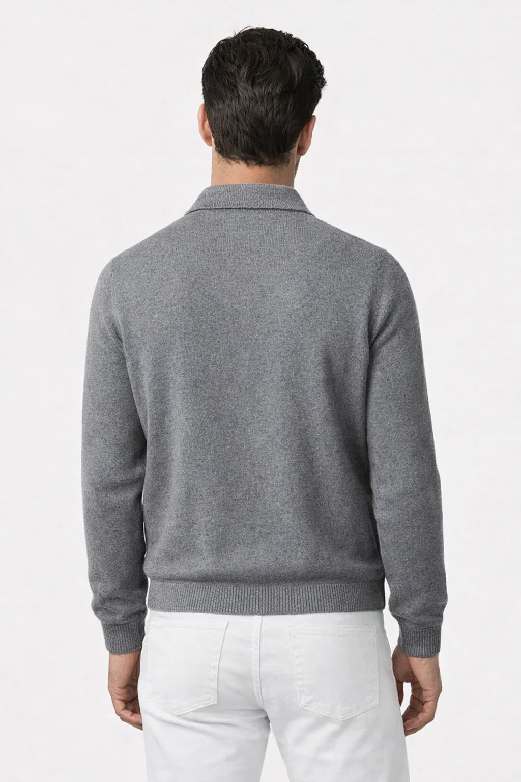 Valero Cashmere Cardigan Grey