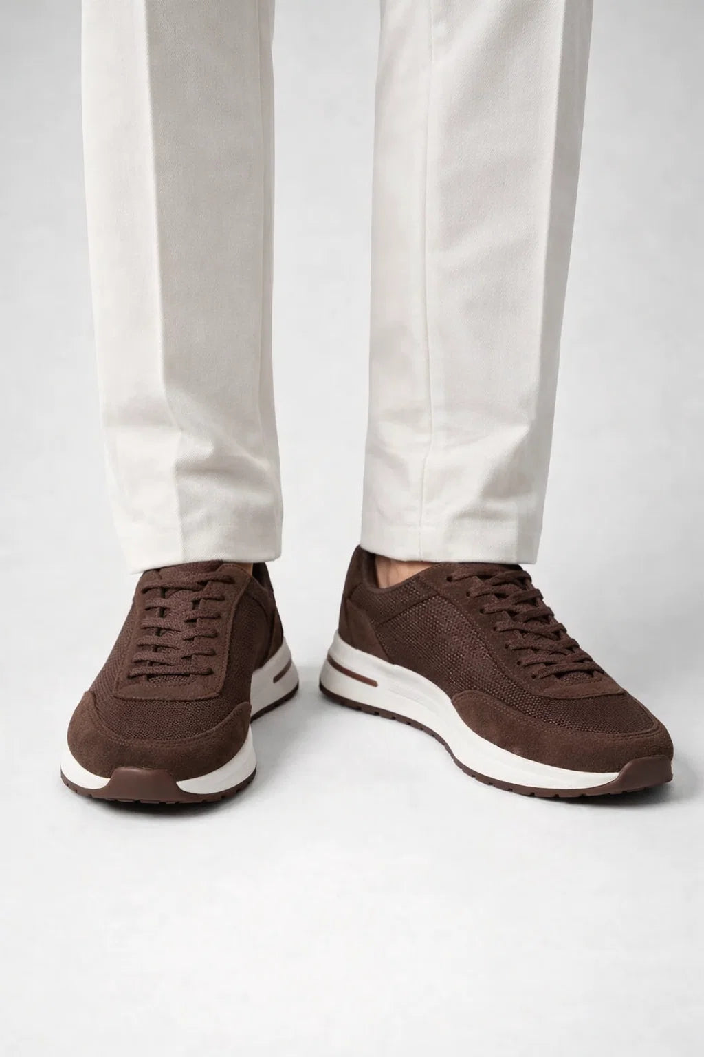 Giuliano Suede City Sneaker Brown