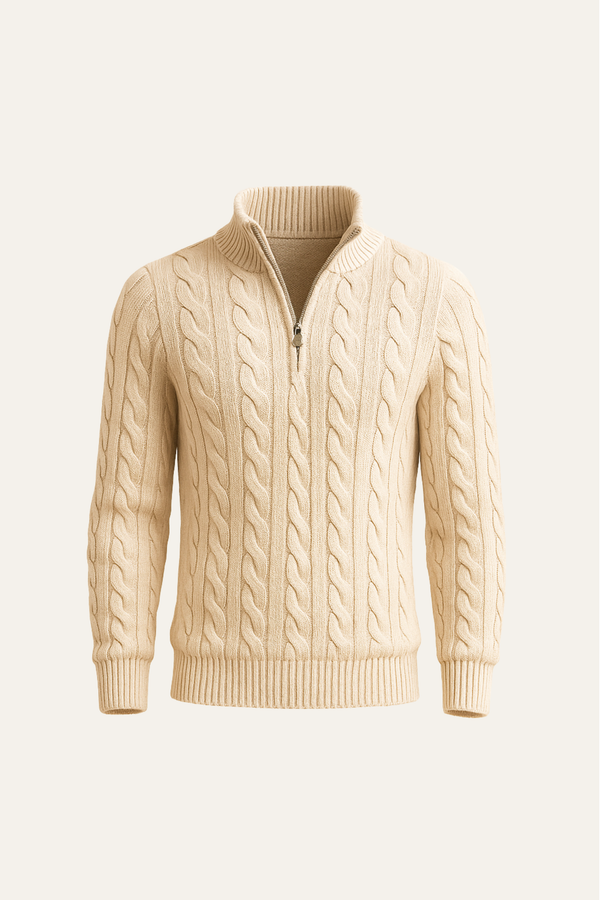 Bergamo Cable Knit Beige