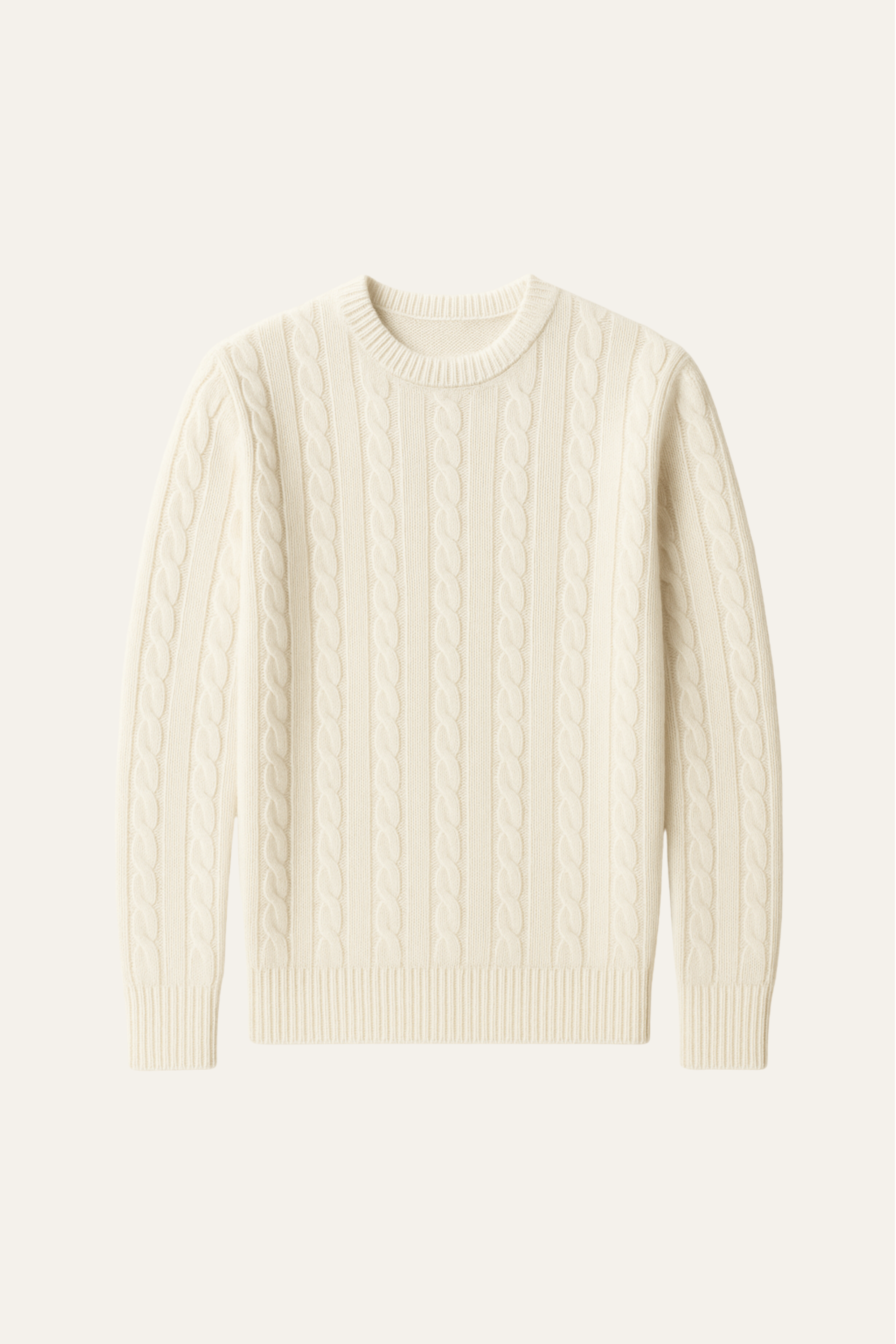 Cortona Cashmere Knit Cream - Emiral Couture