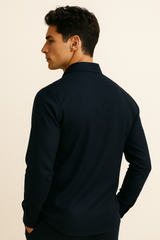 Firenze Cotton Shirt Navy