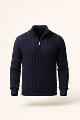 Bergamo Cable Knit Jumper Navy