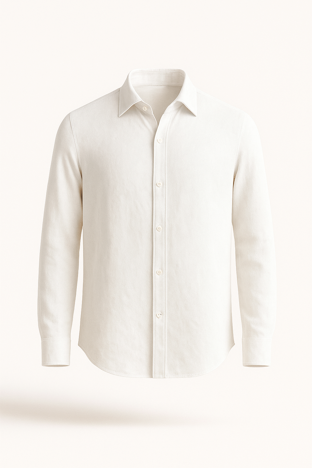 Emiral Couture white cotton chemise featuring a classic design and crisp, clean lines.