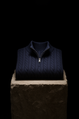 Bergamo Cable Knit Jumper Navy