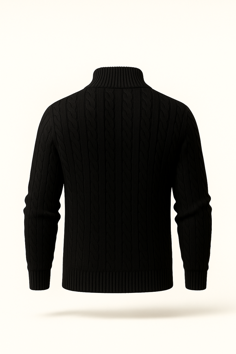 Bergamo Cable Knit Black