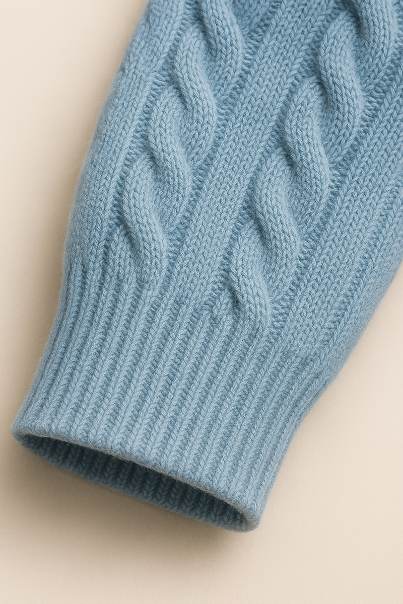 Bergamo Cable Knit Light Blue