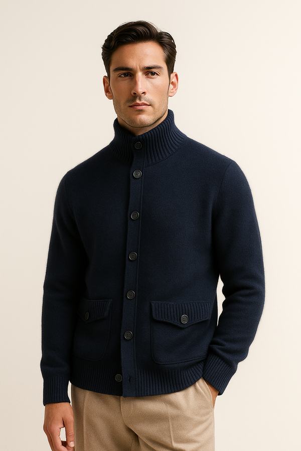 Giotto Cashmere Cardigan Navy