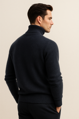 Carezza Cashmere Turtleneck Navy