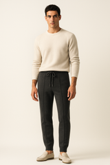 Sartore Cashmere Trousers Dark Grey - Emiral Couture