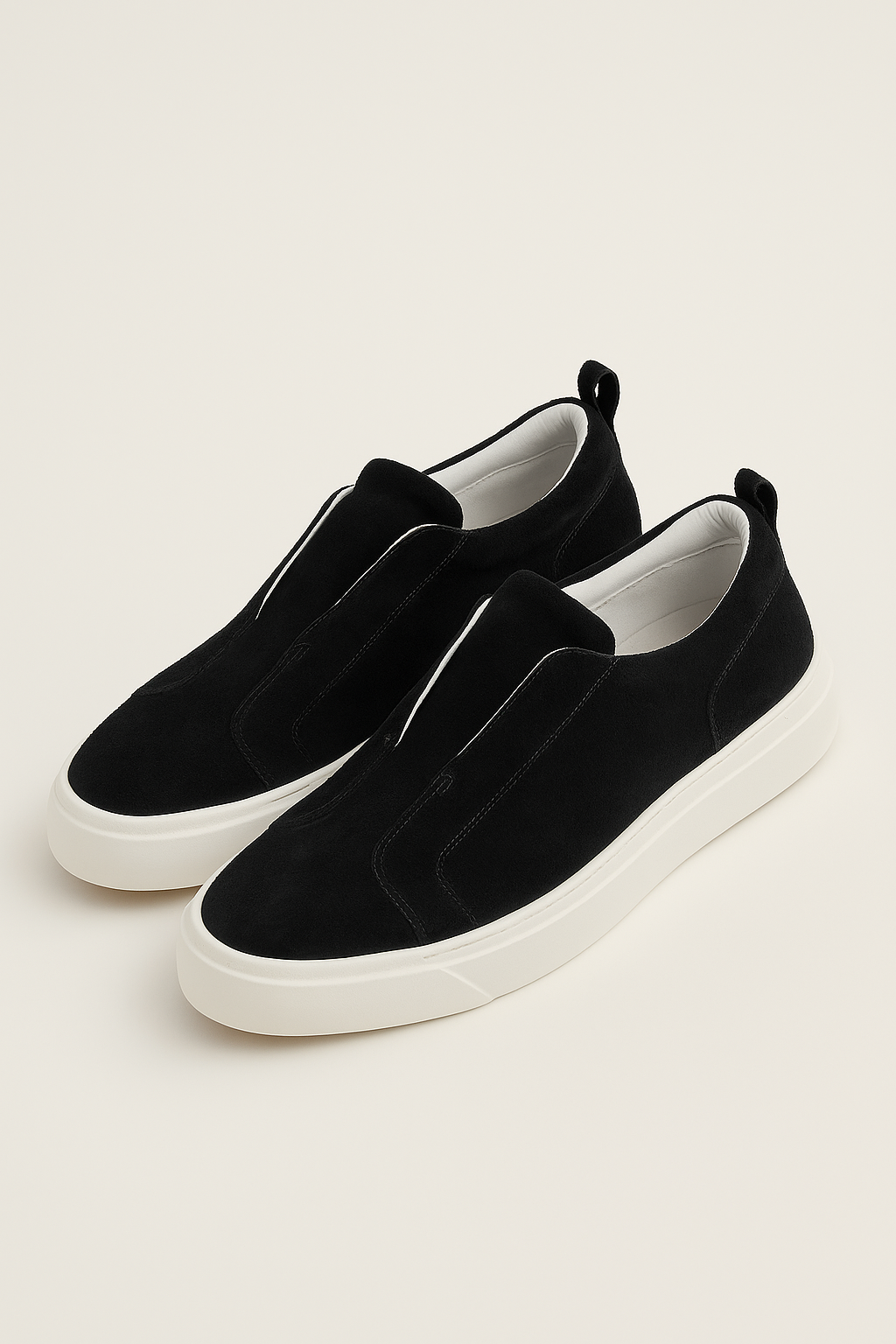 Emirali Suede Slip-On Black - Emiral Couture