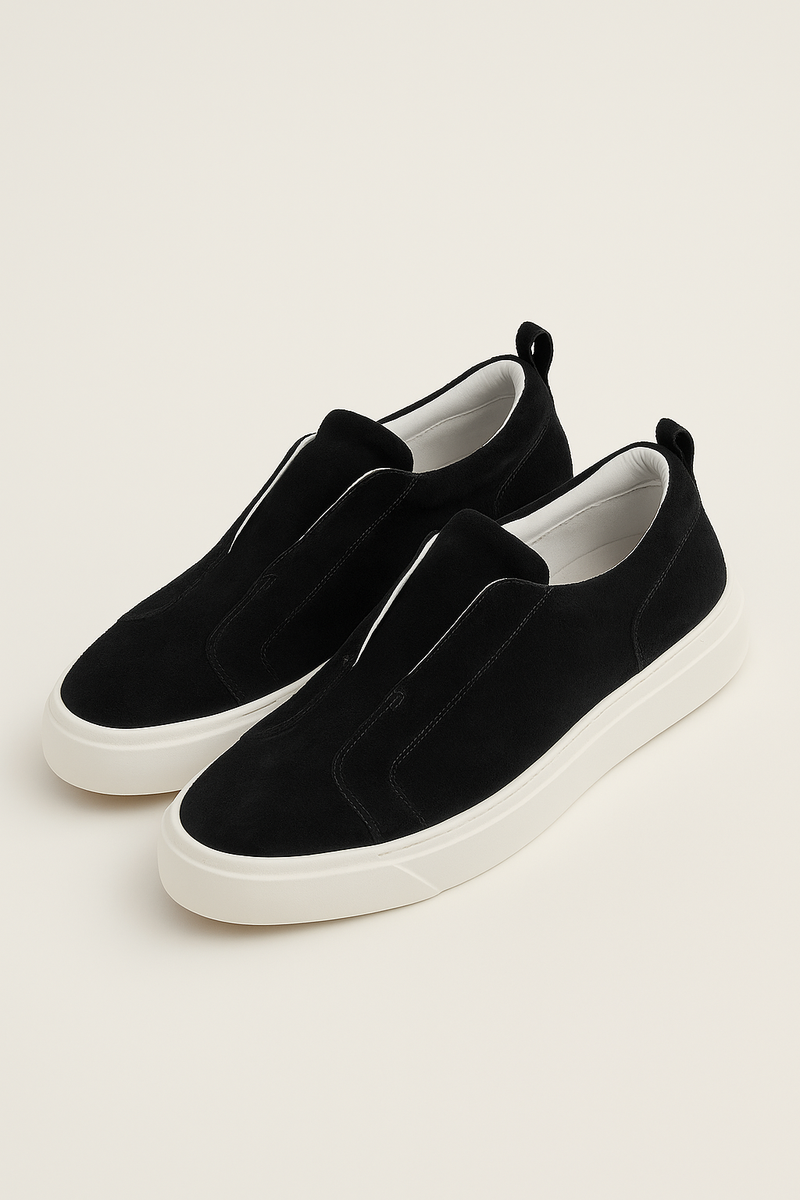 Emirali Suede Slip-On Black