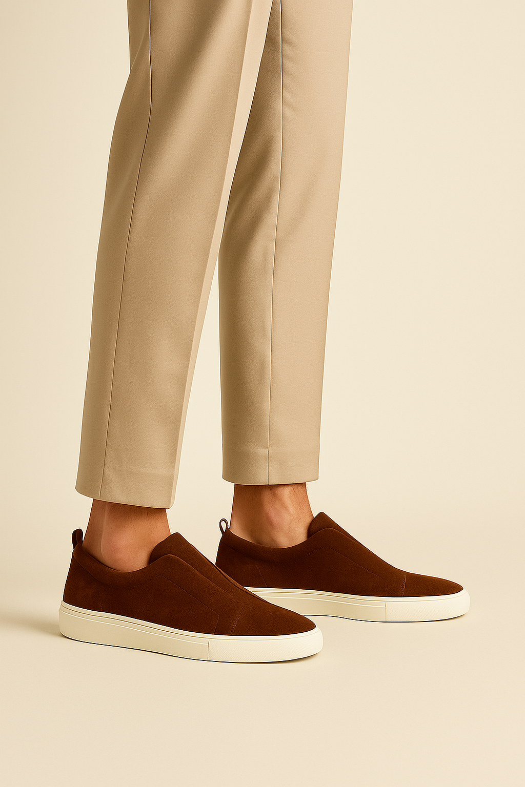 Emirali Suede Slip-On Brown - Emiral Couture