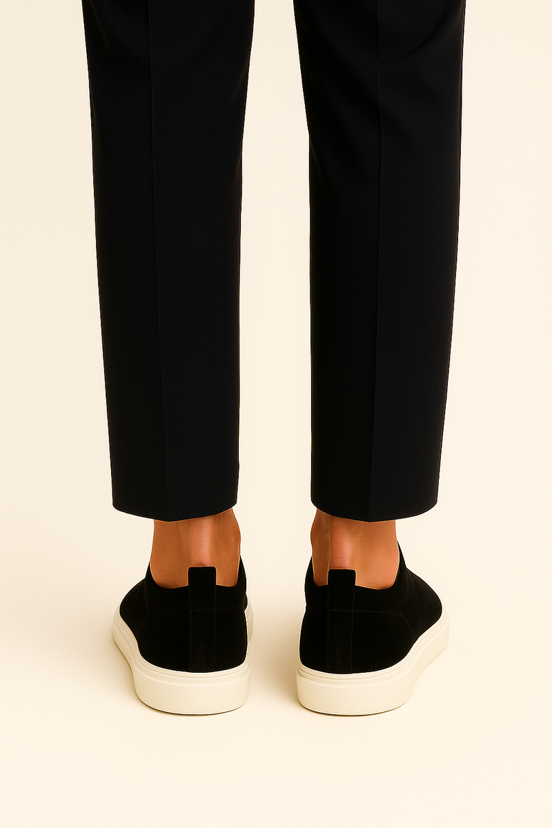 Emirali Suede Slip-On Black