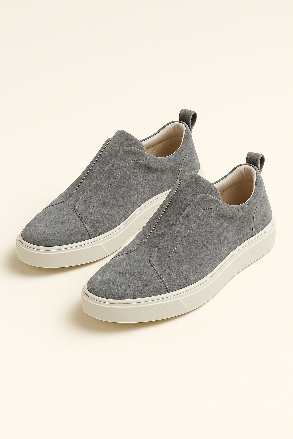 Emirali Suede Slip-On Grey - Emiral Couture