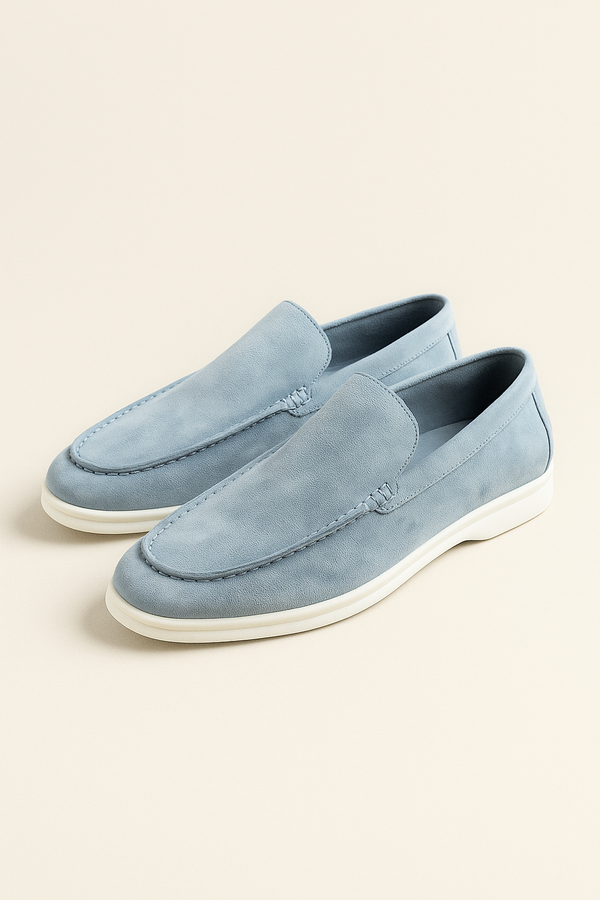 Emiral Suede Loafers Light Blue