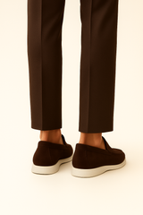 Emiral Suede Loafers Brown - Emiral Couture